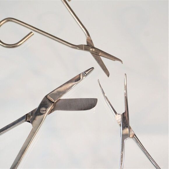 3 Vet Scissors Surgical Instruments Veterinarian Canine Feline Lot #1 - Picture 3 of 5